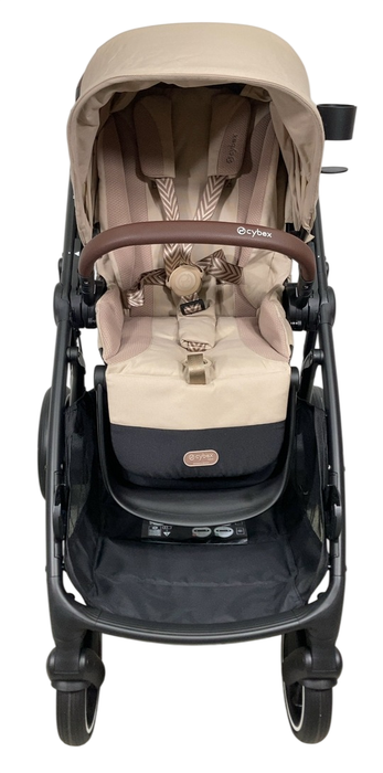 Shop Cybex e-Gazelle S Stroller, 2024, Almond Beige, Black at GoodBuy Gear
