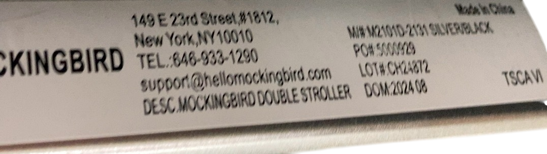 Shop Mockingbird Single to Double 2.0 Stroller, 2024, Bloom, Silver With Black Leather, Watercolor Drops at GoodBuy Gear