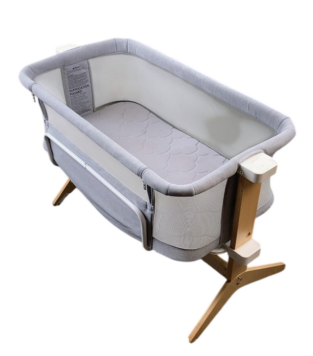 Shop Newton Bassinet And Bedside Sleeper, Grey/Birch at GoodBuy Gear