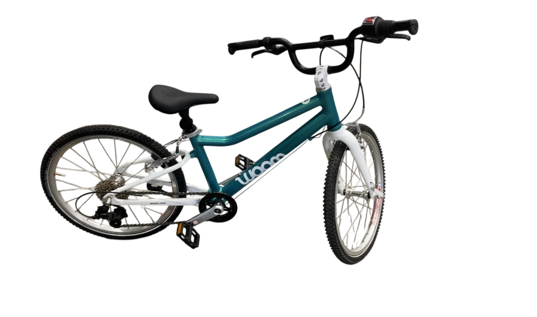 Shop Woom GO 4 Bike 20", Metallic turquoise at GoodBuy Gear