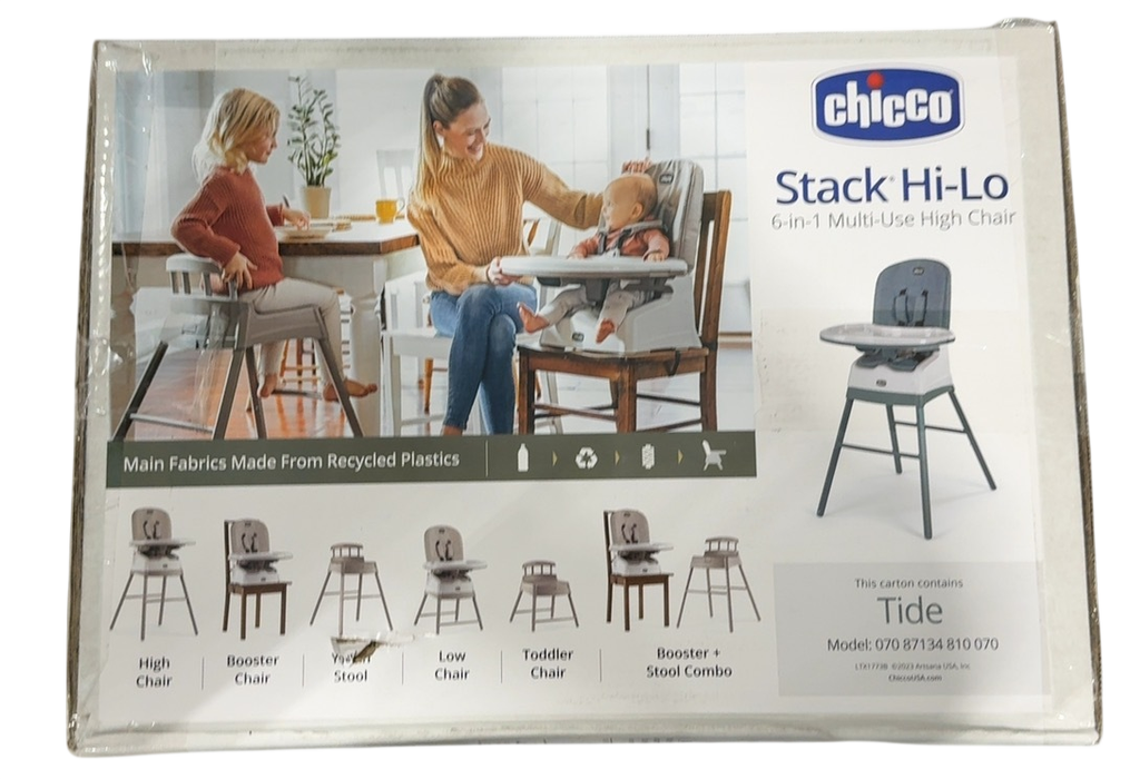 Shop Chicco Stack Hi-Lo 6-in-1 High Chair, Tide at GoodBuy Gear