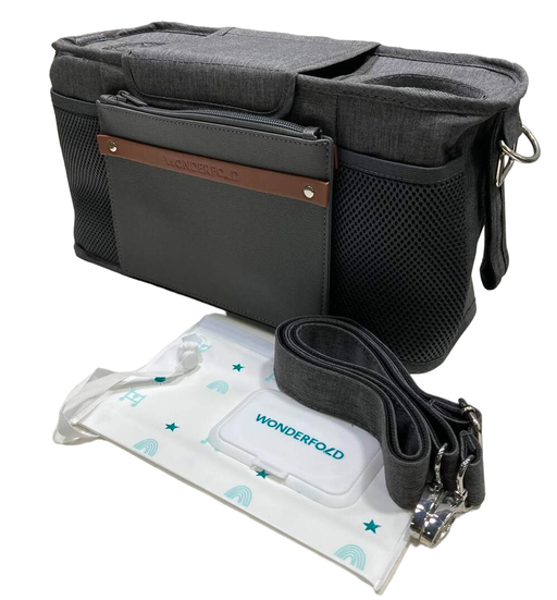 Shop Wonderfold Parent Console, Charcoal Gray, 2 Seater (2 Cup Holders) at GoodBuy Gear