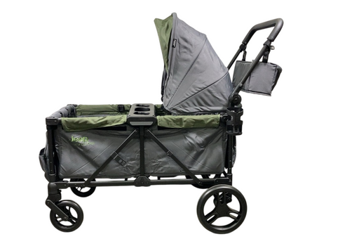 Shop Delta Children Jeep Sport All-Terrain Stroller Wagon, Grey with Olive Green at GoodBuy Gear