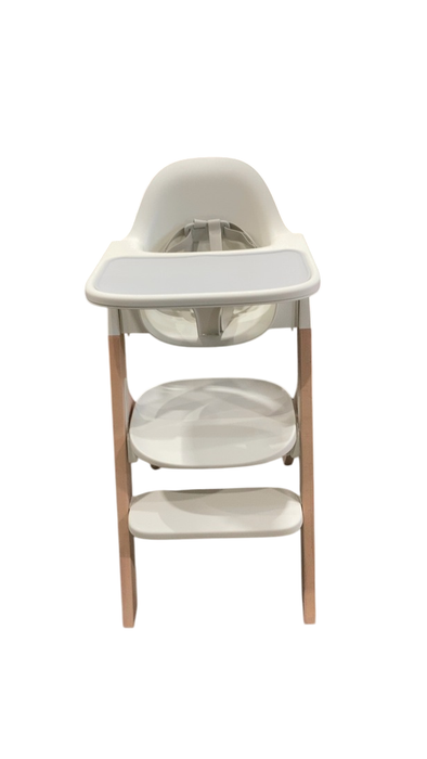 Shop Mockingbird High Chair, 2.0, Natural Beech, White at GoodBuy Gear