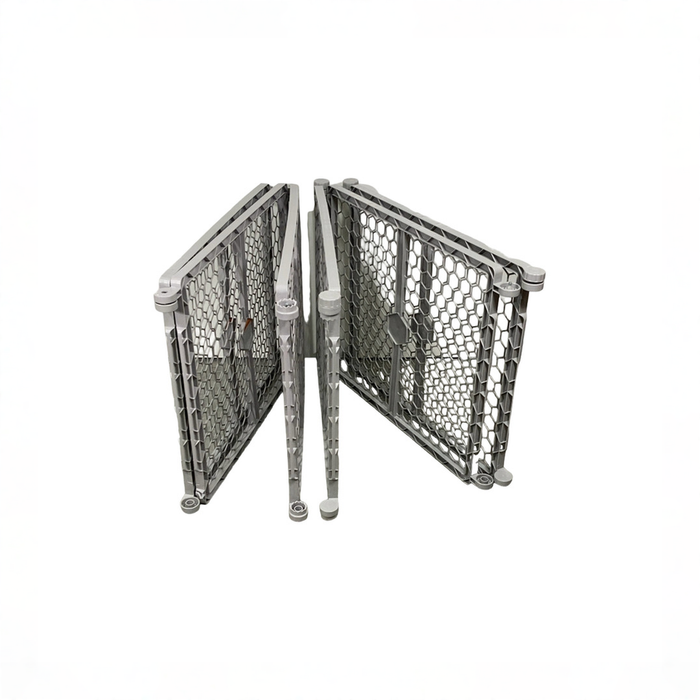 Shop Regalo 2-in-1 Plastic Play Yard and Safety Gate, Gray at GoodBuy Gear