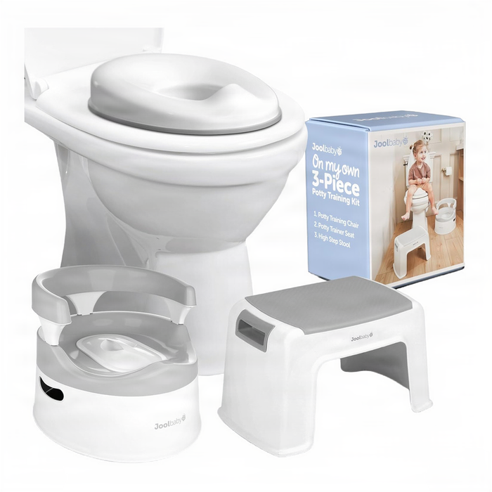 Shop Jool On My Own 3-Piece Potty Training Kit, White/Grey at GoodBuy Gear