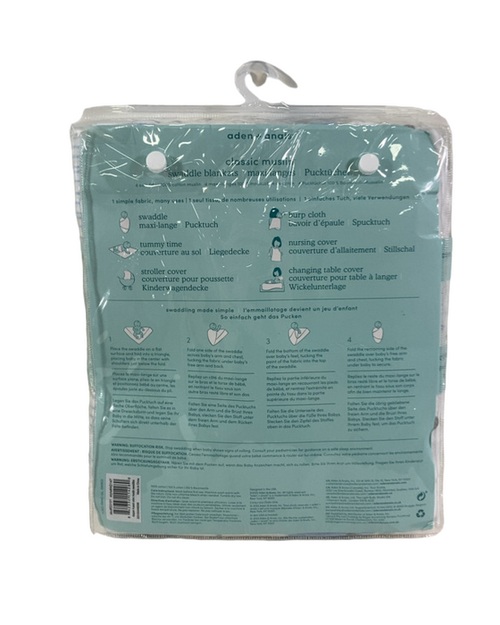 Shop Aden + Anais Cotton Muslin Swaddle, 4pk, Dapper at GoodBuy Gear