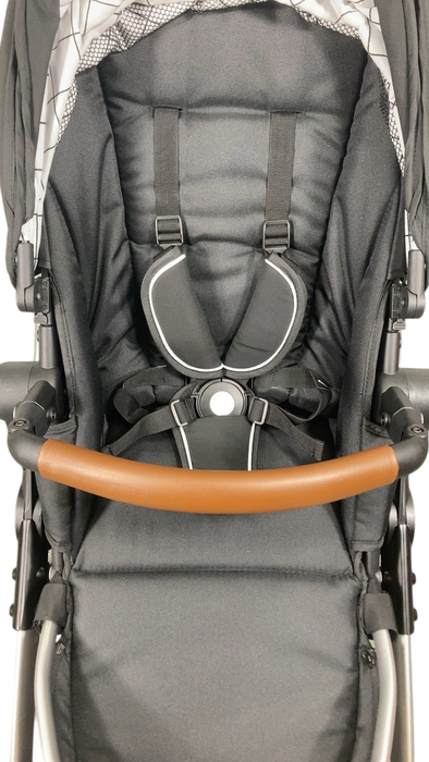 Shop Mockingbird Single to Double 2.0 Stroller, 2024, Black, Silver With Penny Leather, Windowpane at GoodBuy Gear