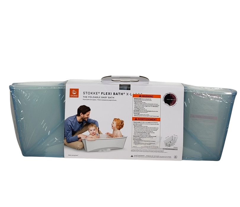 Shop Stokke Flexi Bath Foldable Baby Bathtub, Ocean Blue, XLarge at GoodBuy Gear