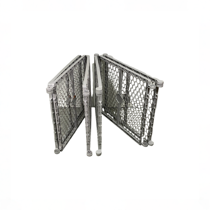 Shop Regalo 2-in-1 Plastic Play Yard and Safety Gate, Gray at GoodBuy Gear