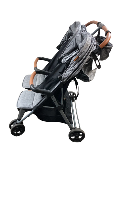 zoe baby double stroller Zoe Twin V1 Double Stroller, Luxe Grey