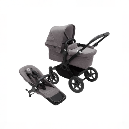 Shop Bugaboo Donkey 5 Mono Stroller, 2025, Black, Grey Melange, Grey Melange at GoodBuy Gear