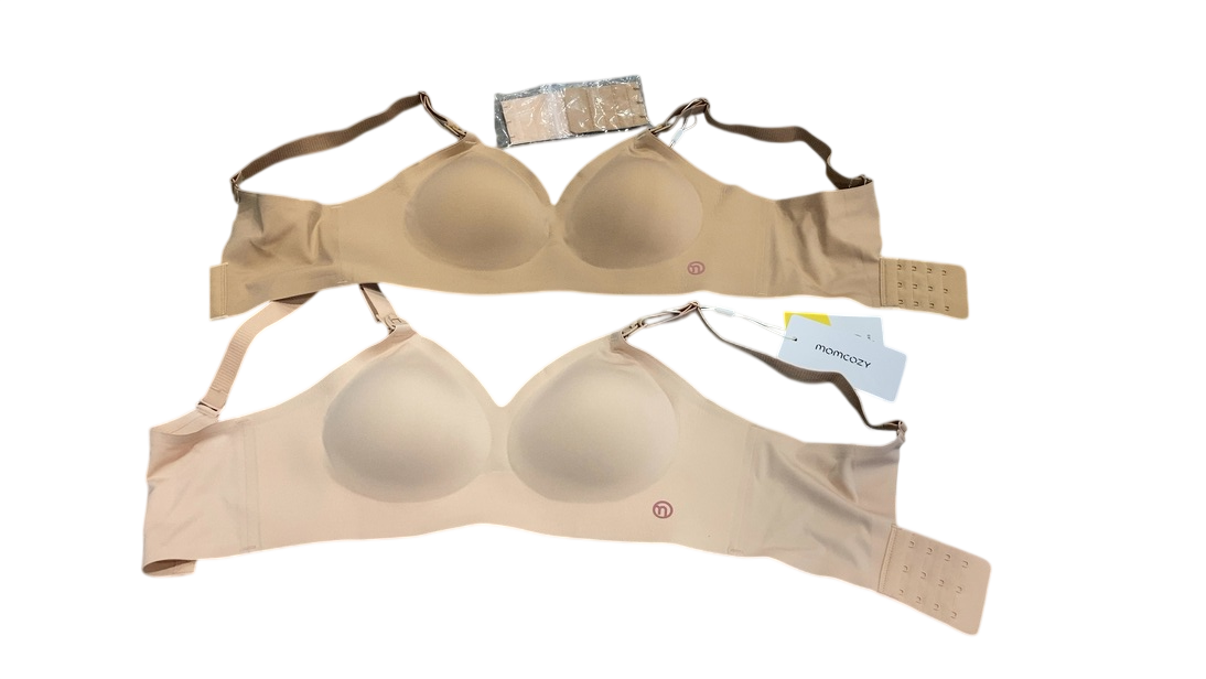 Shop Momcozy Ultra Soft & Omni Maternity Nursing Bra (2 Pack), Small, Oyster Pink/Maple Sugar at GoodBuy Gear