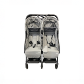 Shop Mompush Lithe Double Stroller, 2026, Grey at GoodBuy Gear