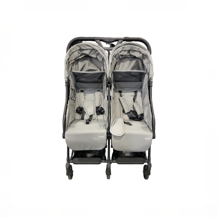 Shop Mompush Lithe Double Stroller, 2026, Grey at GoodBuy Gear