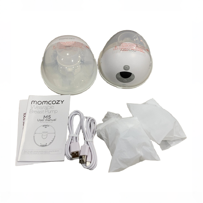 Shop Momcozy All-in-one M5 Double Wearable Breast Pump, Quill Grey at GoodBuy Gear