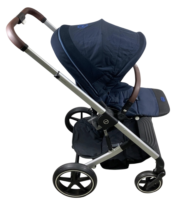 Shop Cybex Balios S Lux Stroller, 2023, Ocean Blue, Silver at GoodBuy Gear