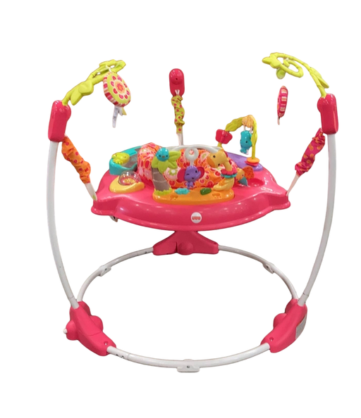 used Fisher Price Jumperoo Activity Center, Pink Petals