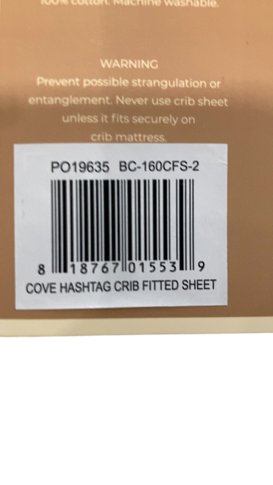 Shop Crane Baby Crib Fitted Sheet, Hashtag at GoodBuy Gear