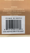 Shop Crane Baby Crib Fitted Sheet, Hashtag at GoodBuy Gear