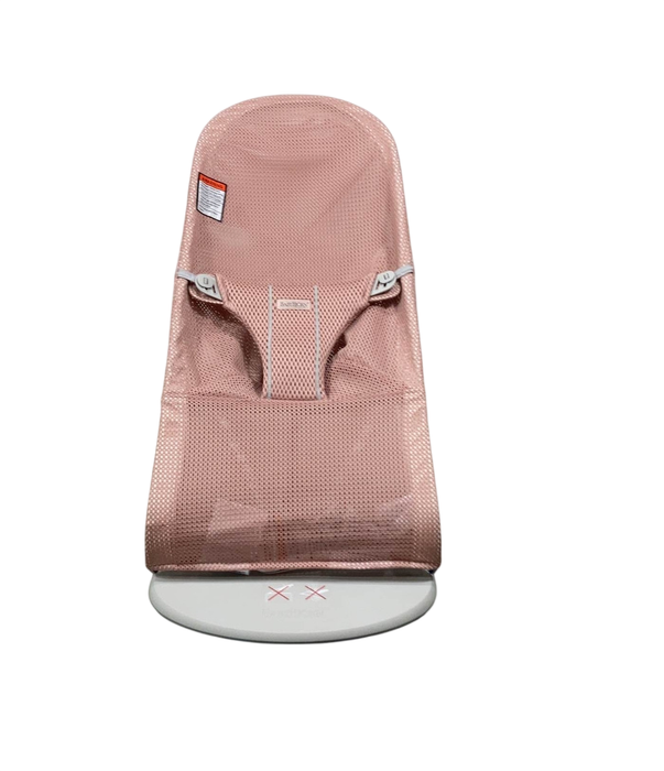Shop BabyBjorn Bouncer Bliss, Dusty Pink Mesh, Light Gray Frame at GoodBuy Gear