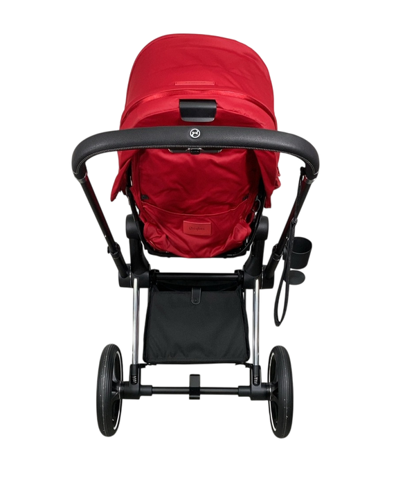 Shop Cybex PRIAM Stroller, 2019, Chrome With Black Details, True Red at GoodBuy Gear