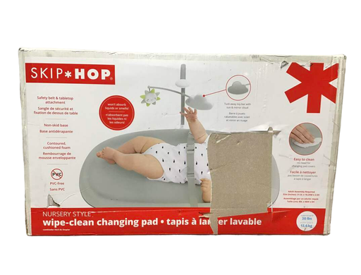 used Skip Hop Wipe-Clean Changing Pad, Grey