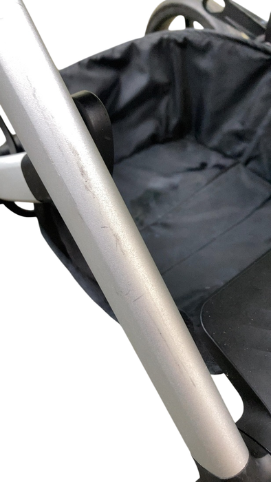 Shop Cybex Balios S Lux Stroller, 2020, Deep Black, Silver with Brown Leather at GoodBuy Gear