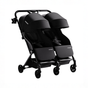 Shop Mompush Lithe Double Stroller, 2026, Black at GoodBuy Gear