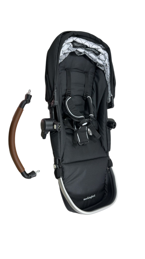 Shop Mockingbird 2nd Seat Kit 2.0, Black, Silver With Penny Leather, Windowpane at GoodBuy Gear