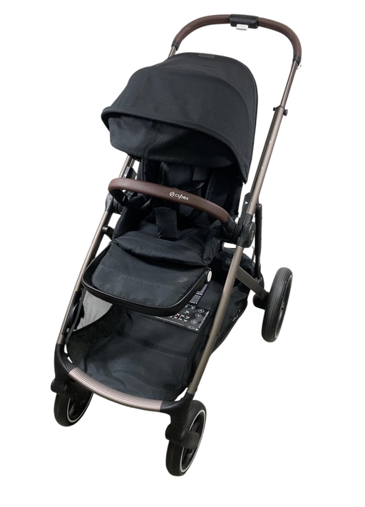 Shop Cybex Gazelle S Modular Stroller, 2022, Moon Black, Taupe Frame at GoodBuy Gear