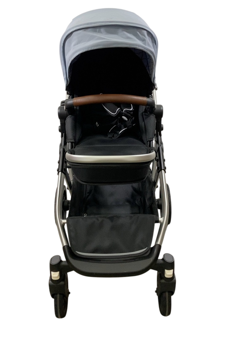 Shop Mockingbird Single to Double 2.0 Stroller, 2024, Silver With Penny Leather, Sky, Windowpane at GoodBuy Gear