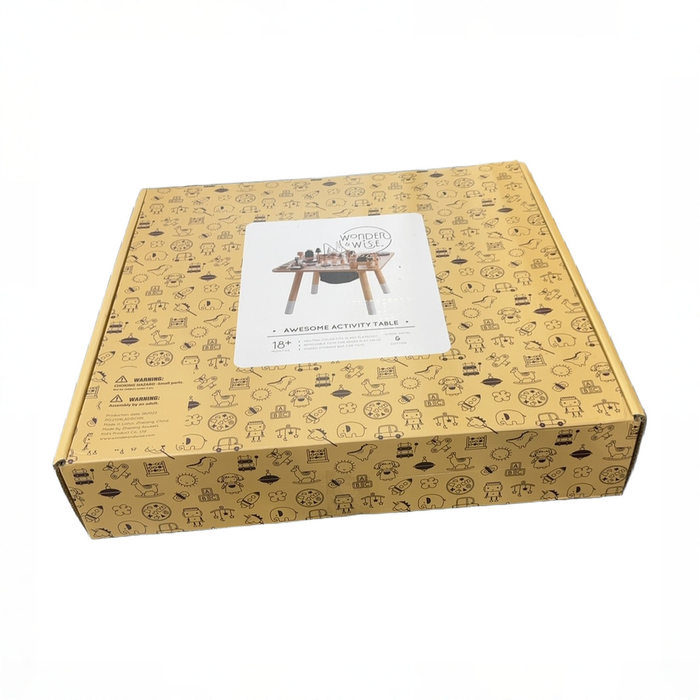 Shop Wonder and Wise Awesome Activity Table, White/Natural at GoodBuy Gear