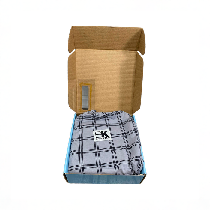 Shop Baby K'tan Baby Carrier, Mad For Plaid Grey, Original, X-Small at GoodBuy Gear