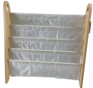 Shop Wildkin Sling Bookshelf for Kids, Natural/White at GoodBuy Gear