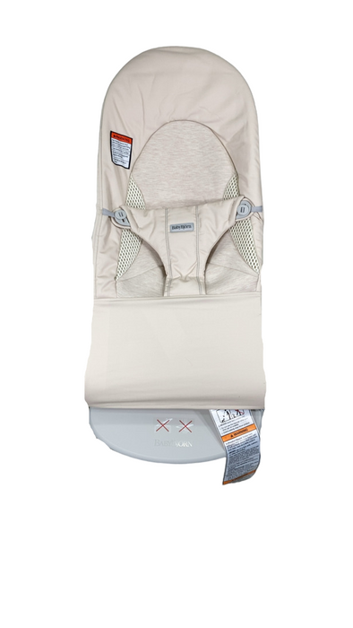 BabyBjorn Bouncer Balance, Light Gray Frame, Light Beige TriFabric