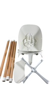 Shop Lalo The Chair with Cushion, Coconut, Grey Multi, Natural at GoodBuy Gear