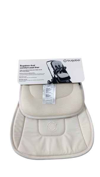 bugaboo seat liner off white Bugaboo Dual Comfort Seat Liner, Fresh White
