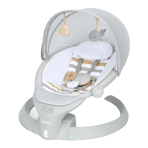 Shop Ingenuity Inlighten Bounce & Sway Swing, Grey at GoodBuy Gear