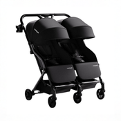 Shop Mompush Lithe Double Stroller, 2026, Black at GoodBuy Gear