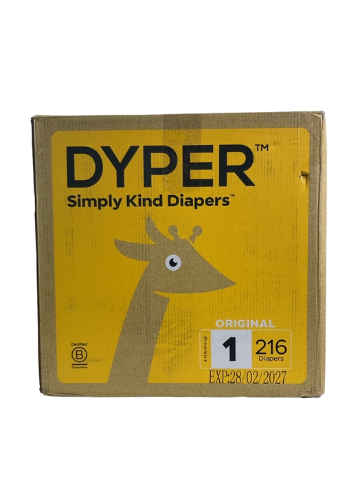 Shop DYPER Bamboo Diaper Box, 1, 8-14 lbs, 216 Count at GoodBuy Gear