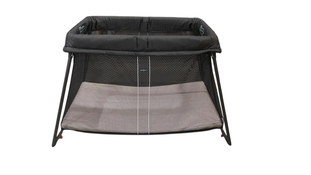 Shop BabyBjorn Travel Crib Light Bundle with Fitted Sheet, Black at GoodBuy Gear
