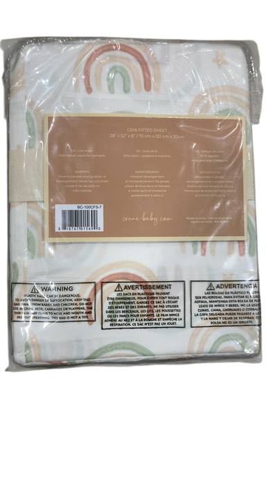 Shop Crane Baby Crib Fitted Sheet, Parker Rainbow at GoodBuy Gear