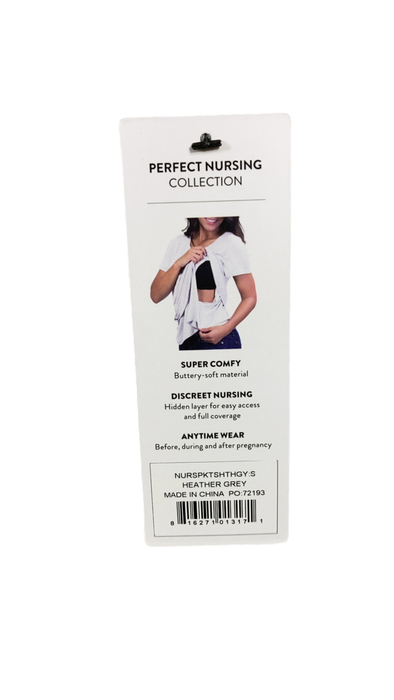 Shop Belly Bandit Perfect Nursing Tee, Small, Heather Grey at GoodBuy Gear