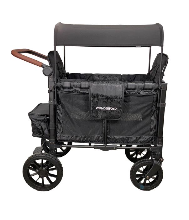 secondhand Wonderfold W2 Luxe Multifunctional Double Stroller Wagon, Black Camo