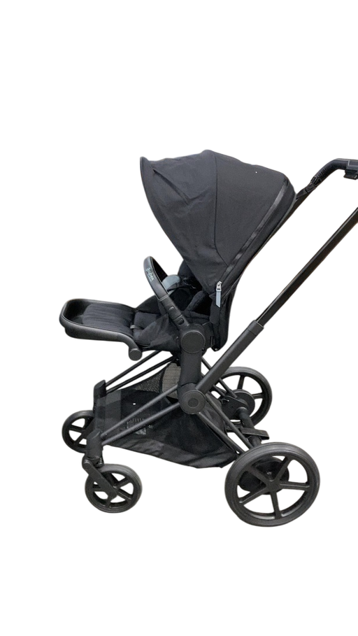 Shop Cybex E-PRIAM Electric Stroller, 2022, Deep Black, Matt Black, without Battery at GoodBuy Gear