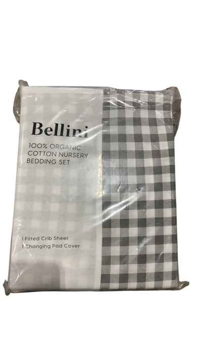 Shop DRAFT - Bellini Crib Sheet and Changing Pad Cover Set, Gingham at GoodBuy Gear