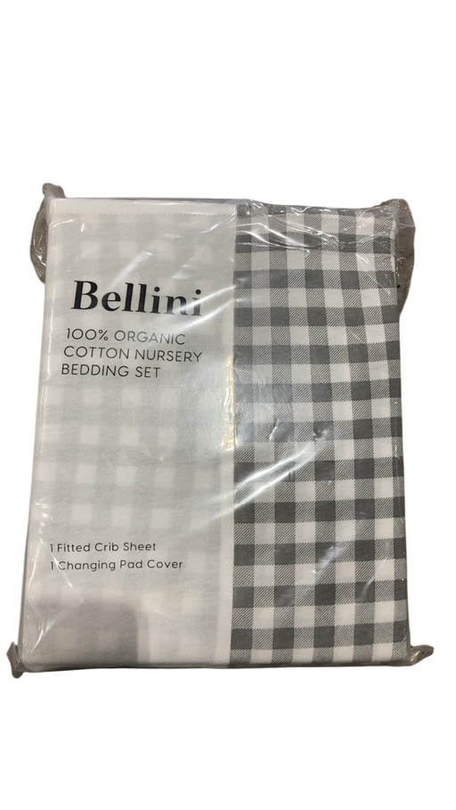 Shop DRAFT - Bellini Crib Sheet and Changing Pad Cover Set, Gingham at GoodBuy Gear