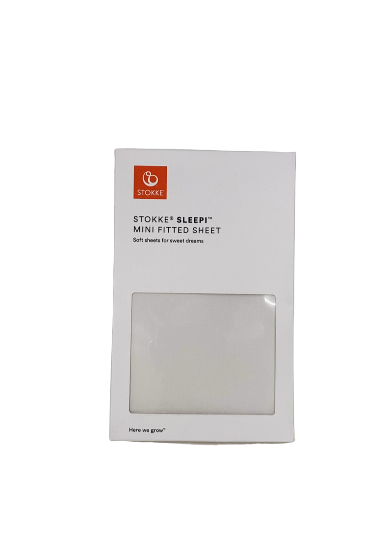Stokke Sleepi Mini Fitted Sheet, V3, White