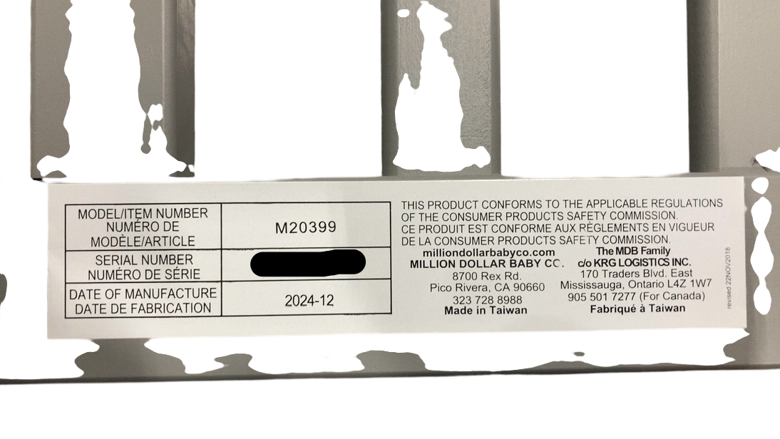 Shop DaVinci Mini Toddler Bed Conversion Kit (M20399), Grey at GoodBuy Gear